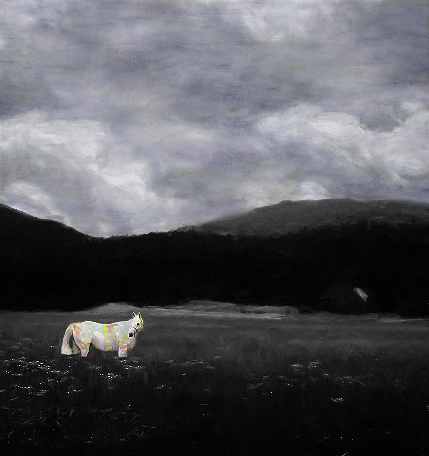 Spirit Pony in a Painted Dreamscape Photograph by Wayne King