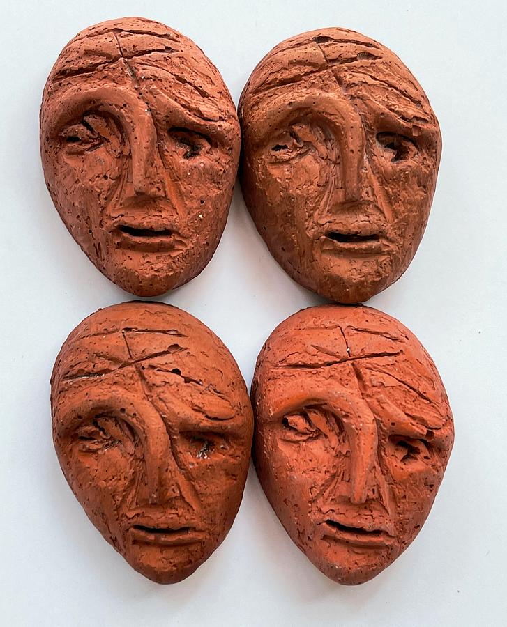 Spirit Stones Red No 1  Sculpture by Mark M Mellon