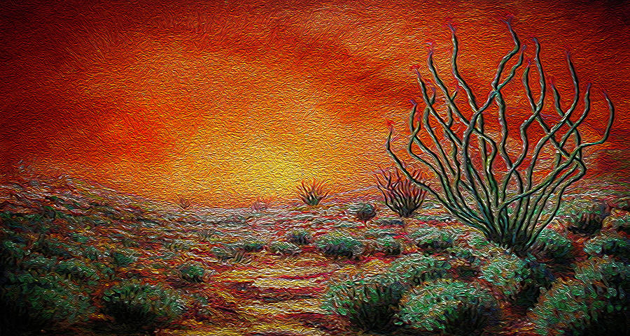 Spirit Valley Sunrise Painting by Michael Gross