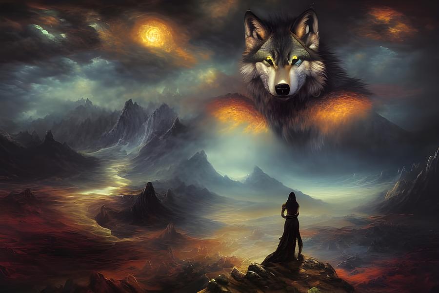Spirit Wolf Digital Art by Beverly Read