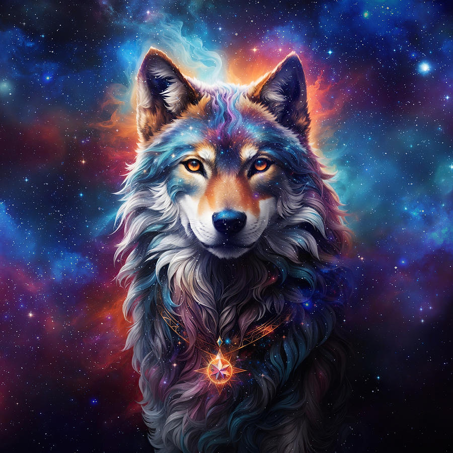 Animal Digital Art - Spirit Wolf by Cameron Gray