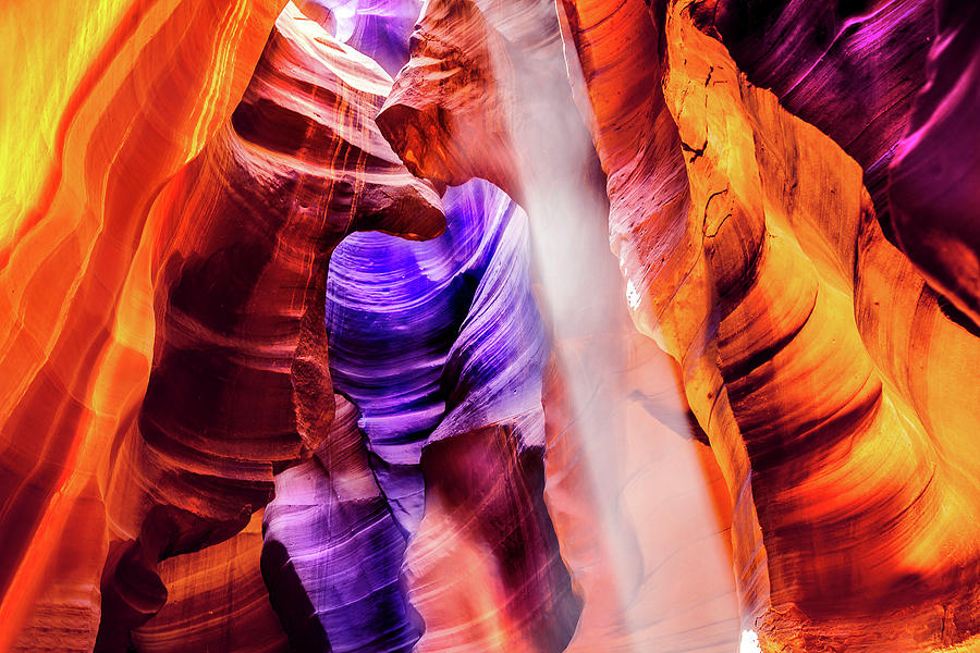Upper Antelope Canyon Photograph - Spiritual Awakening by Az Jackson