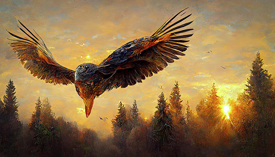 Spiritual Bird Digital Art by Bill Posner