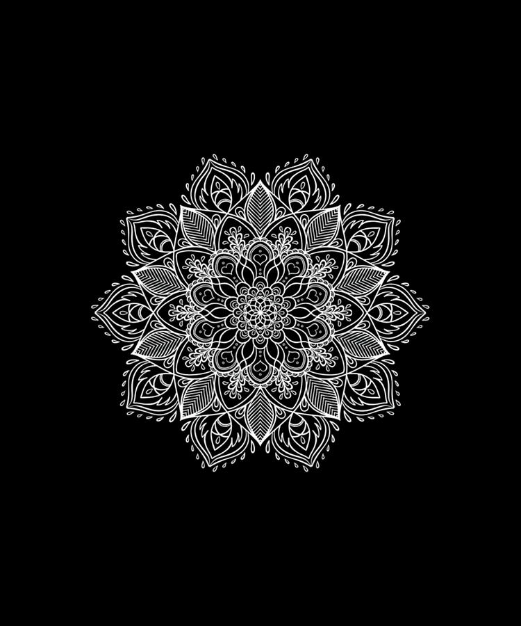 Spiritual Hindi Lotus Flower Mandala Digital Art by Tinh Tran Le Thanh ...