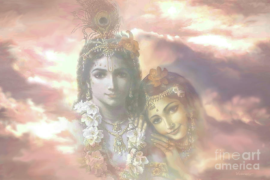 Spiritual Sky Painting by Vishnu Das