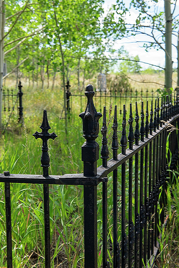 Spiritual Wrought Iron fence Cemetery Photograph by Cathy Anderson