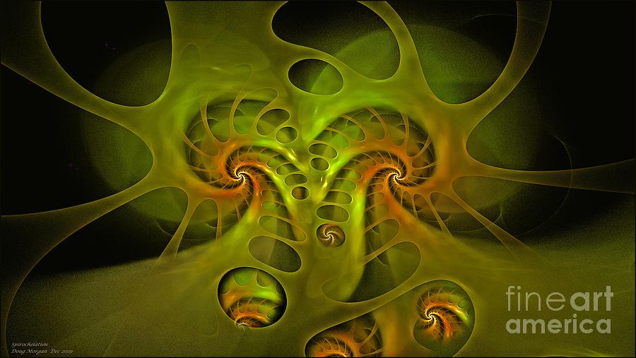 Spirochelation-olive Digital Art