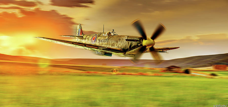 Spitfire Flying Low 01 Photograph by Weston Westmoreland