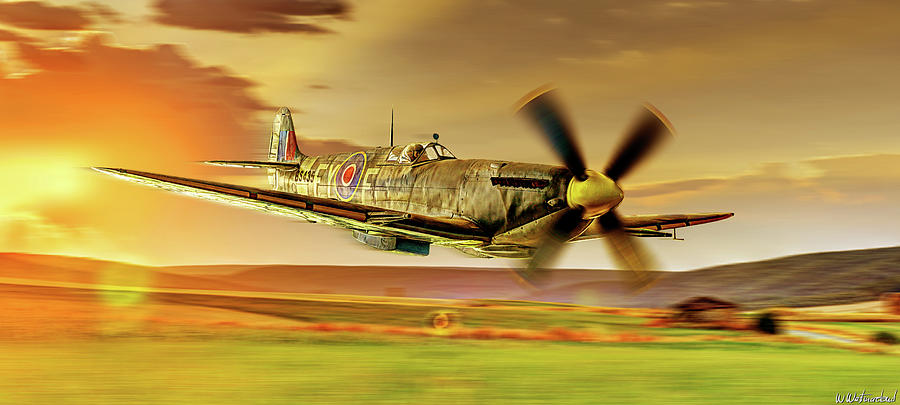 Spitfire Flying Low 02 Photograph by Weston Westmoreland
