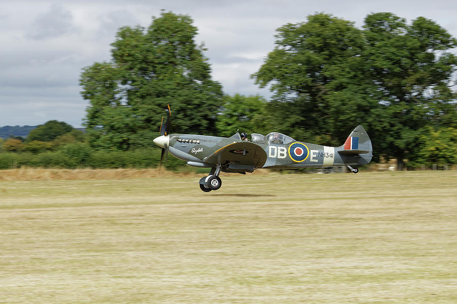 Spitfire Landing Photograph by John Gilham