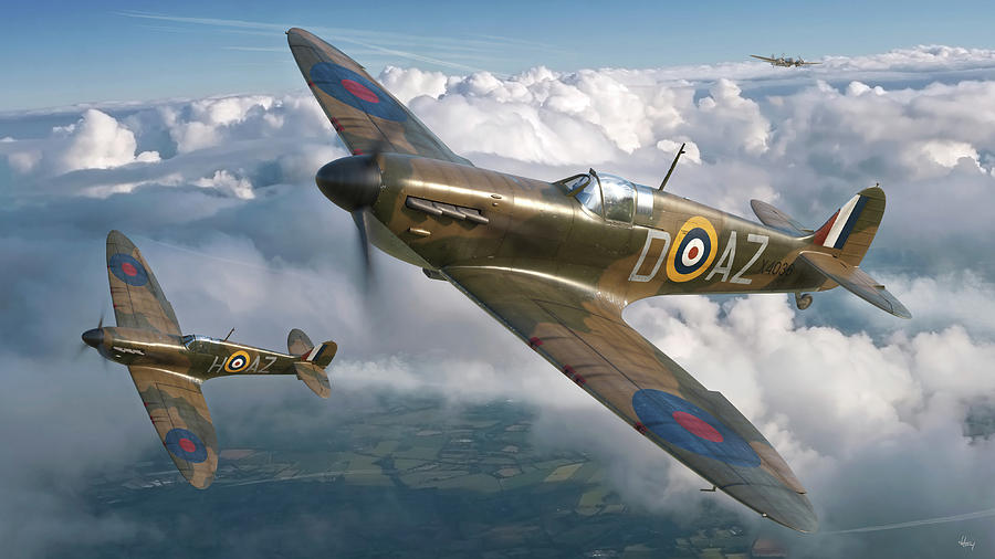 Spitfire of Bob Doe Digital Art by Hendrik 'guddi' AviationArt - Fine ...