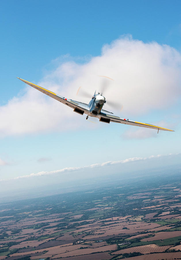 Spitfire poster vertical Photograph by Gary Eason