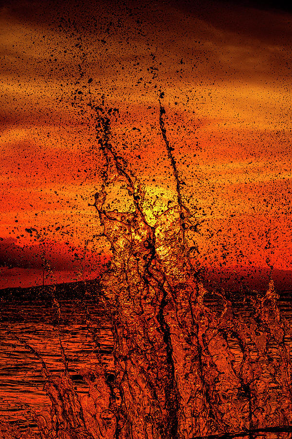Splash Fire  Photograph by Leonardo Dale