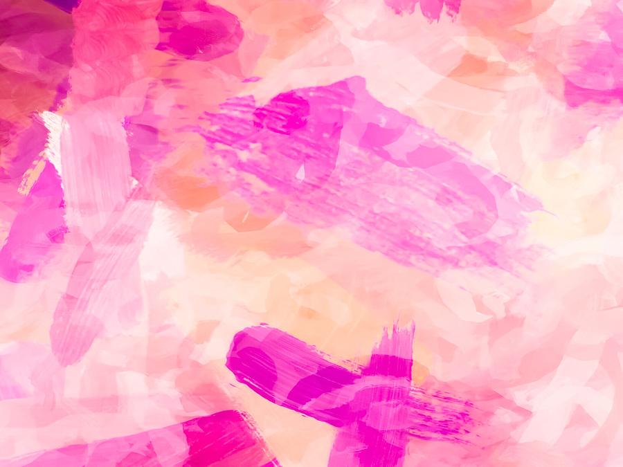 Splash Painting Texture Abstract Background In Pink Painting by Tim LA ...