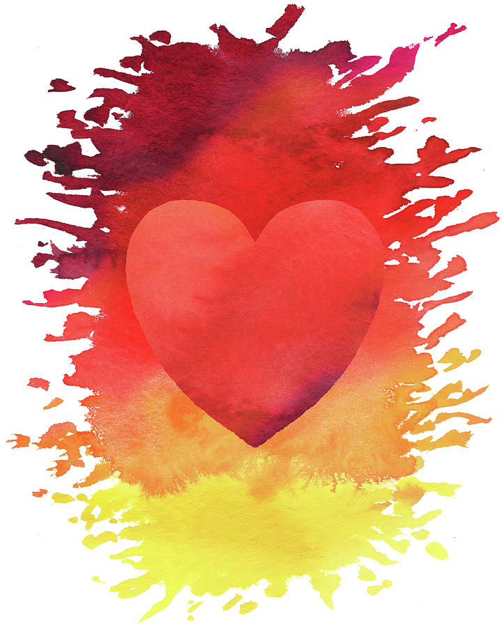 Hearts and Love Watercolor