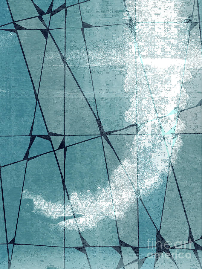 Splashdown Abstract Artwork Digital Art by Edward Fielding