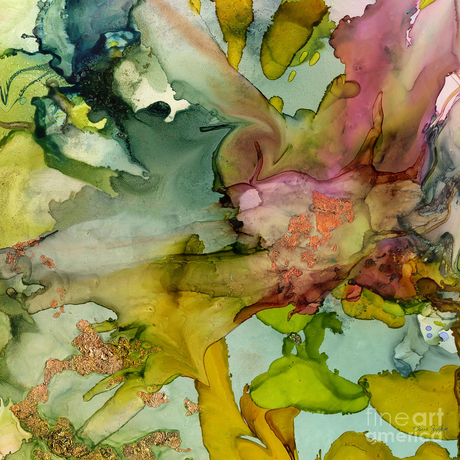 Splashes of Abstract Color  Painting by Sue Zipkin
