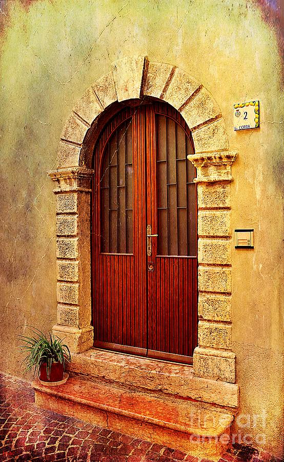 Splendid Door in Limone sul Garda Italy Photograph by Ramona Matei