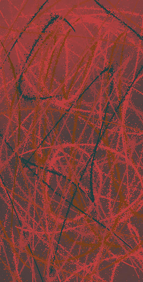 Splints Of Red Digital Art