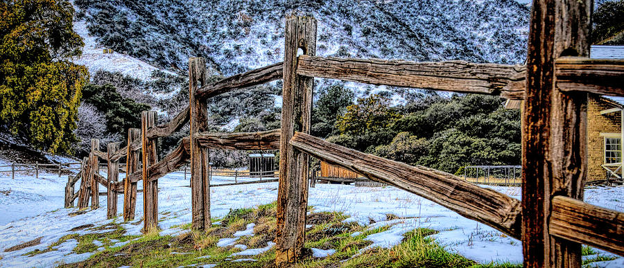 Split Rail Fence Fort Tejon California Photograph by Floyd Snyder