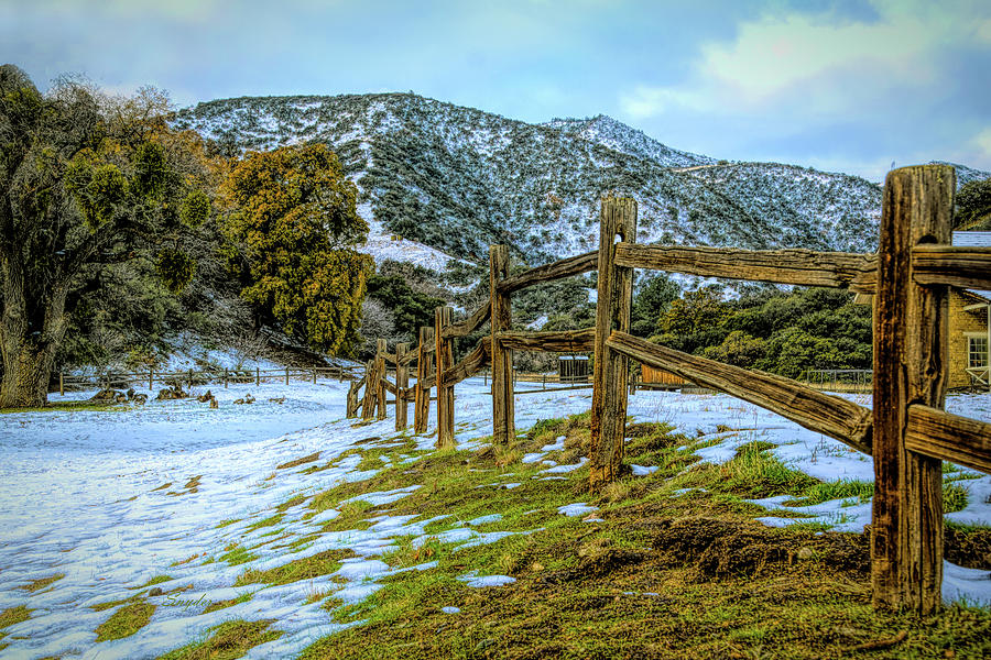 Split Rail Fence Fort Tejon California Full Photograph by Floyd Snyder