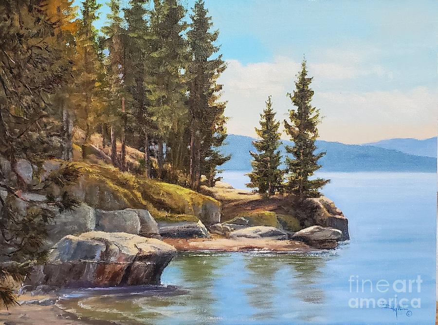 Split Rock Cove Painting by Paul K Hill