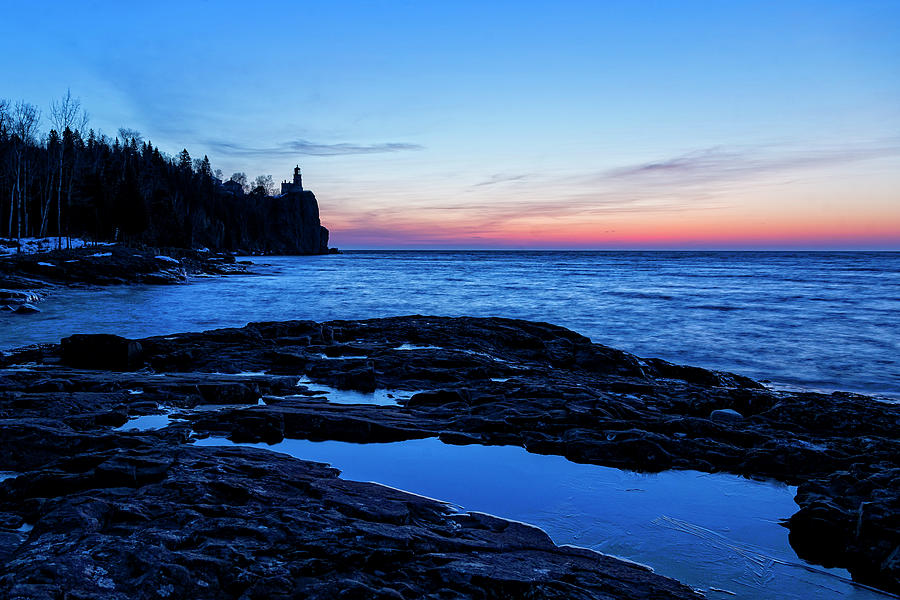 Splitrock Blue Light Sunrise Photograph