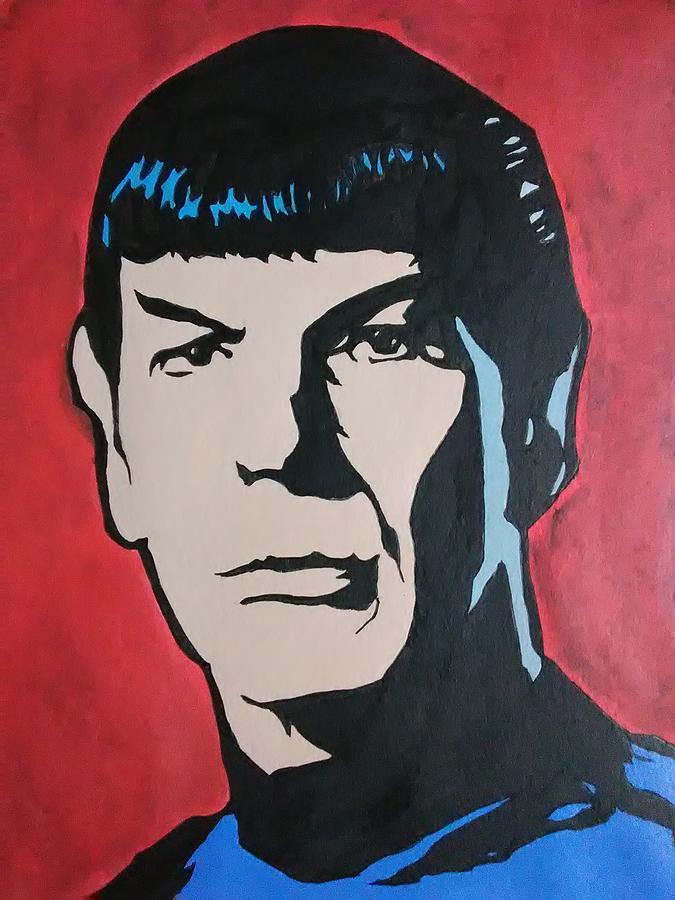 Spock Painting by David Stephenson - Fine Art America