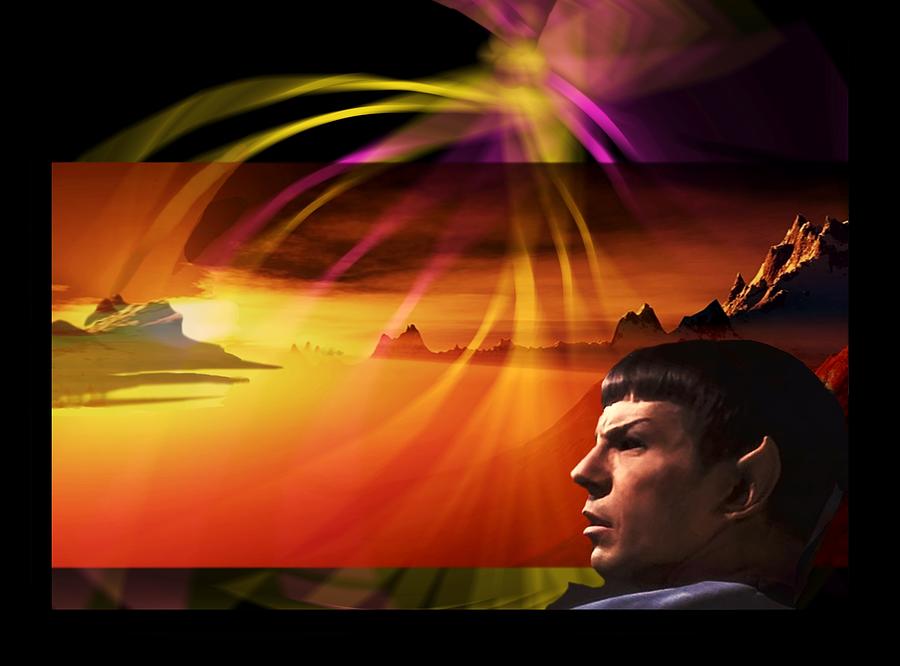 SPOCK on VULCAN Mixed Media by Hartmut Jager