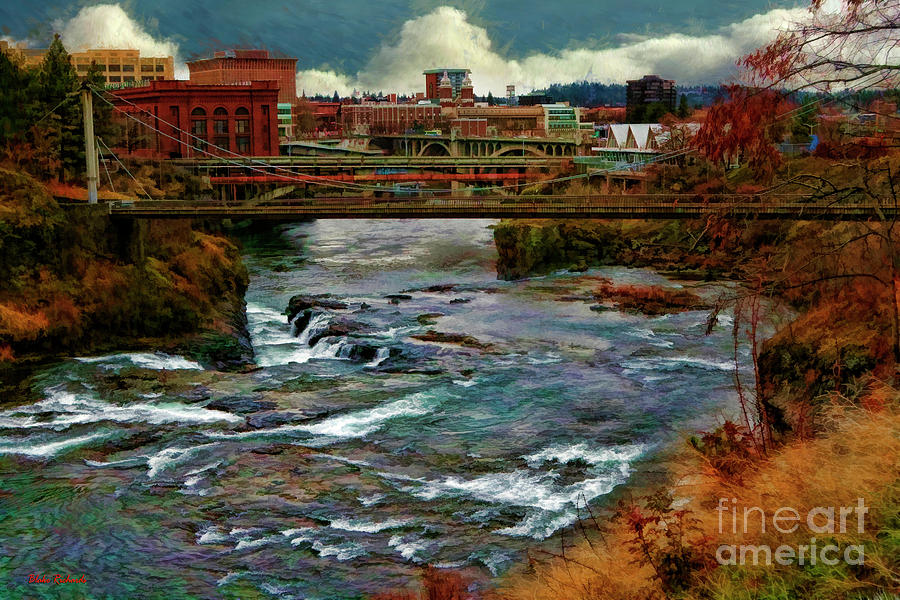 Spokane River, Downtown Spokane WA  Photograph by Blake Richards