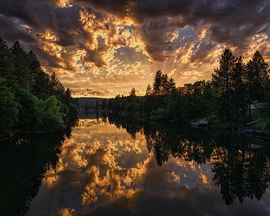 Spokane River Sunset Photograph by David Sams - Fine Art America