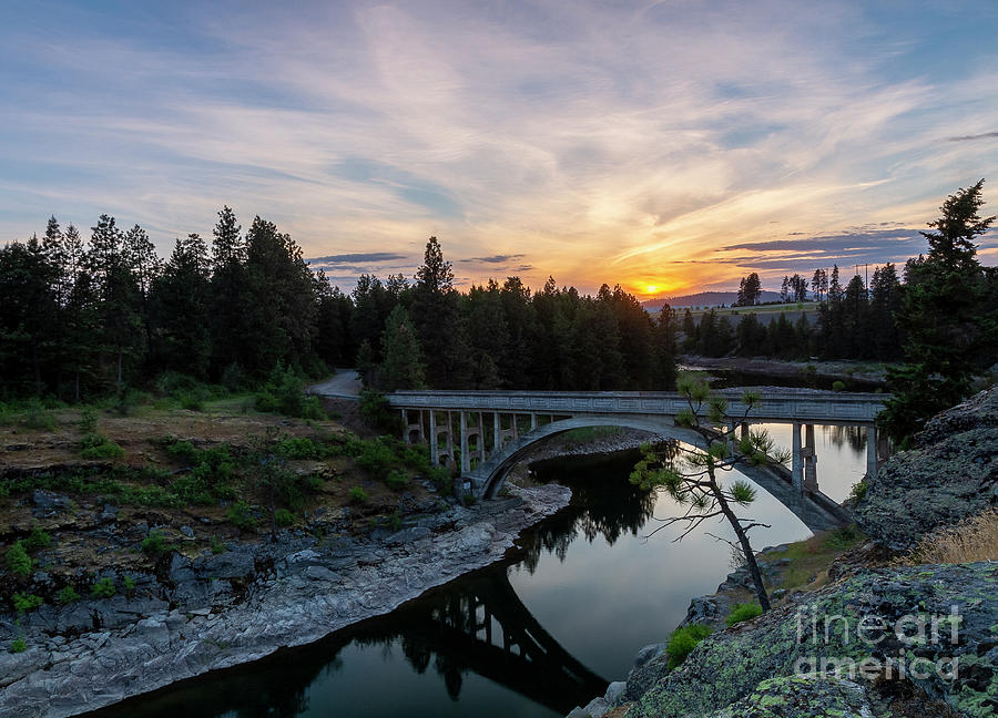 Spokane River Sunset Photograph by Idaho Scenic Images Linda Lantzy
