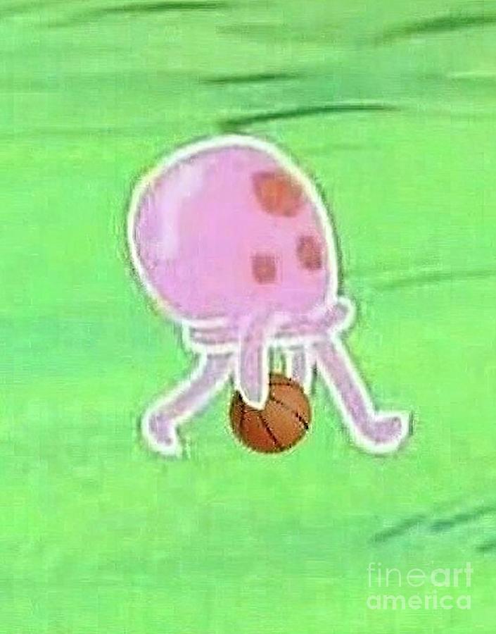 Spongebob Jellyfish Basketball by Hunt Teagan