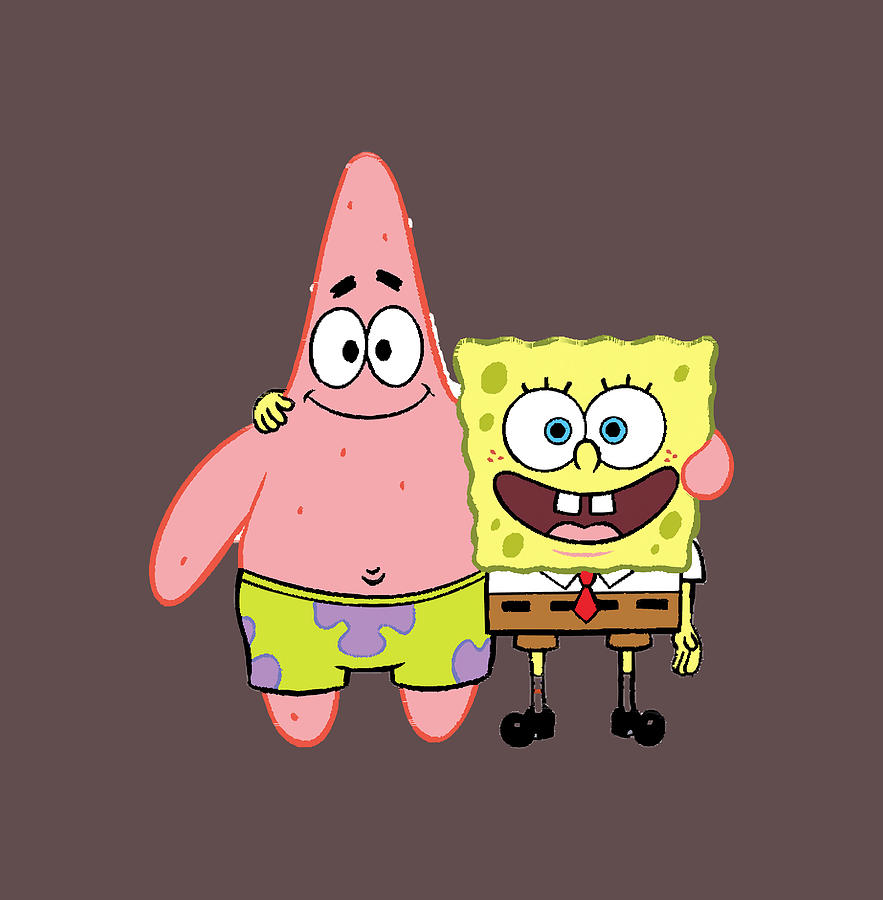 Spongebob Patrick Meme Sticker Baby Stars Painting By Khan Ben 