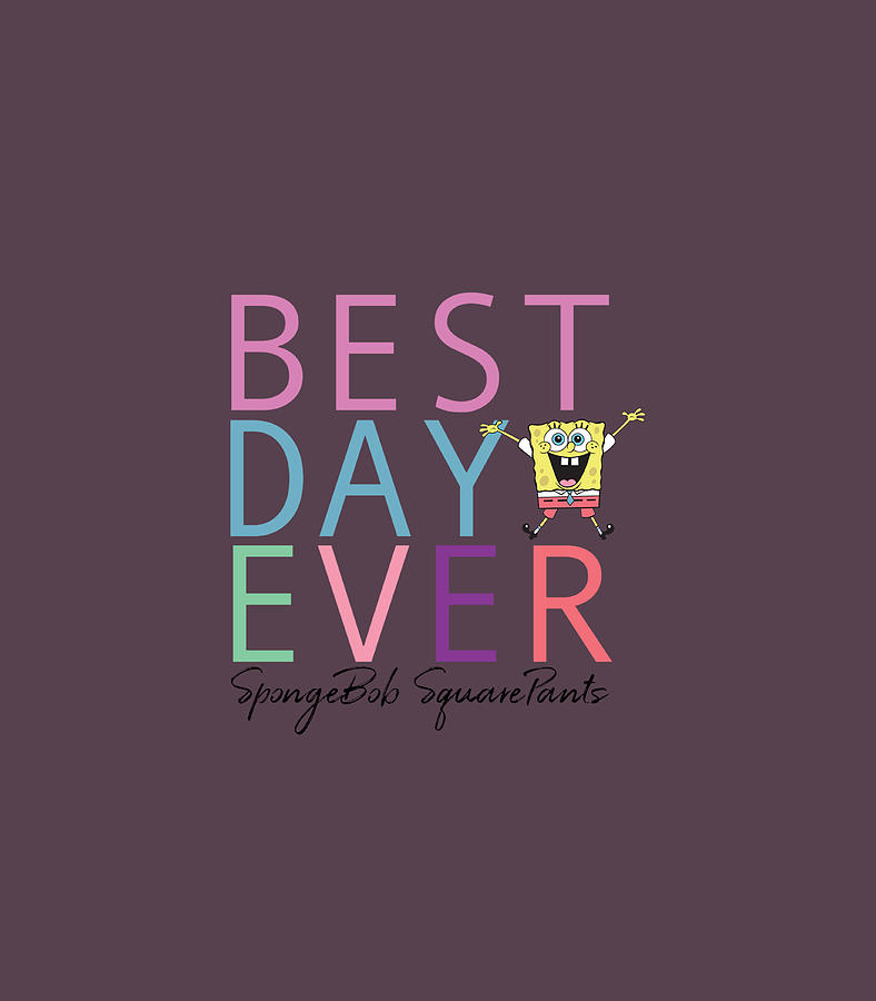 Spongebob Squarepan Best Day Ever Digital Art by Cliono Simar - Fine ...