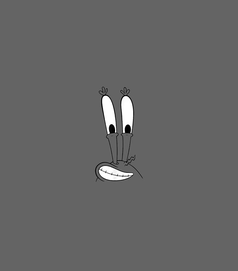 Spongebob, black, black and white, HD phone wallpaper