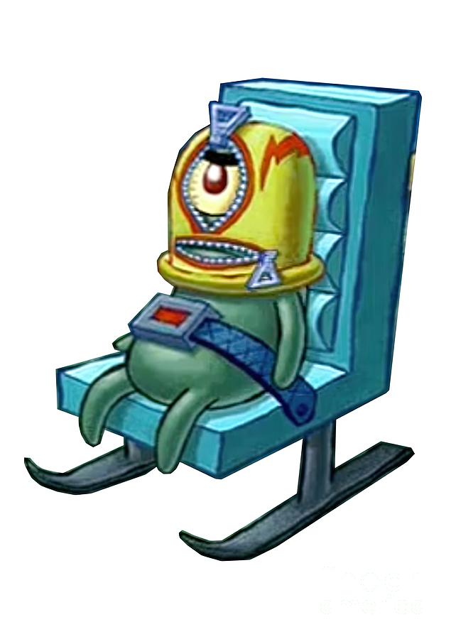 Spongebob Squarepants Plankton Painting by Stewart Reid - Fine Art