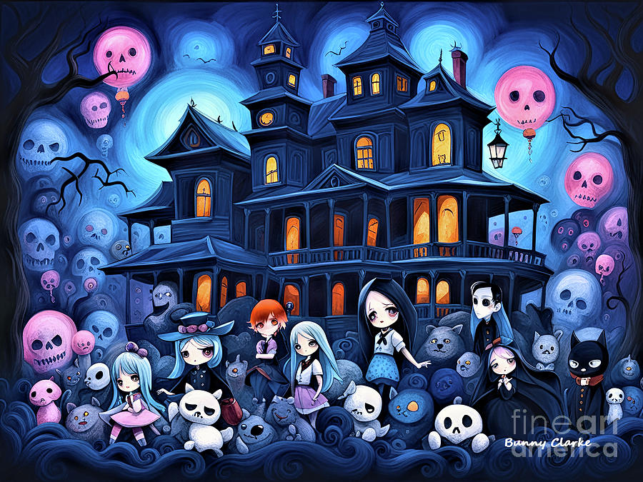 Spook Party Digital Art by Bunny Clarke