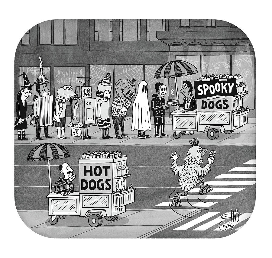Spooky Dogs Drawing by Ellis Rosen and Tom Chitty