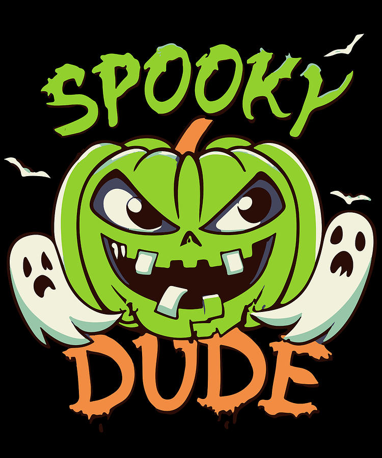 Spooky Dude Halloween Digital Art by Flippin Sweet Gear