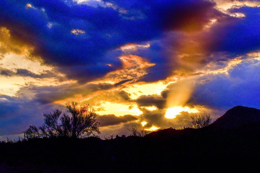 Spooky Eyes Sunset Photograph by Randall Rausch - Fine Art America