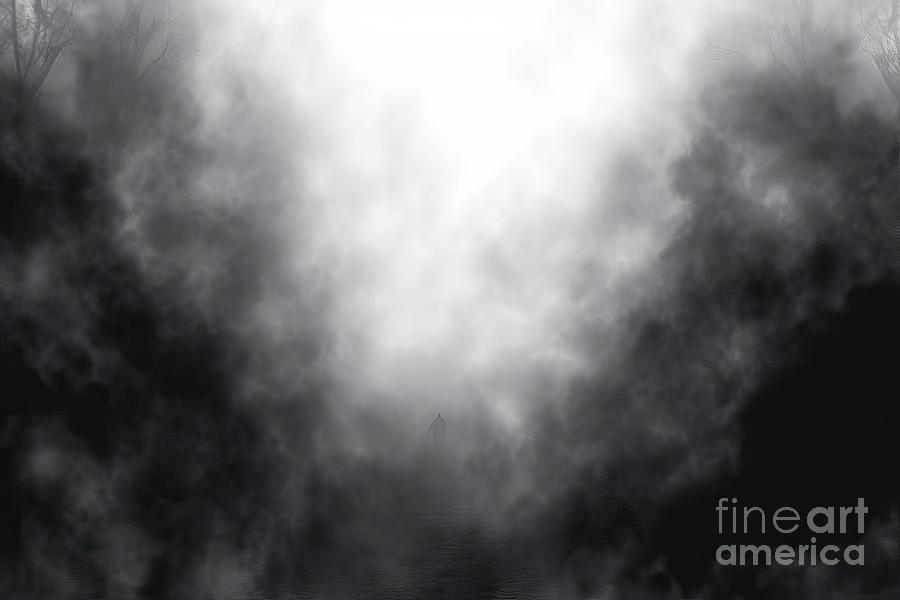 Nature Painting - Spooky fog overlays, Halloween overlay, realistic smoke fog overlay, gothic, ghost, png by N Akkash