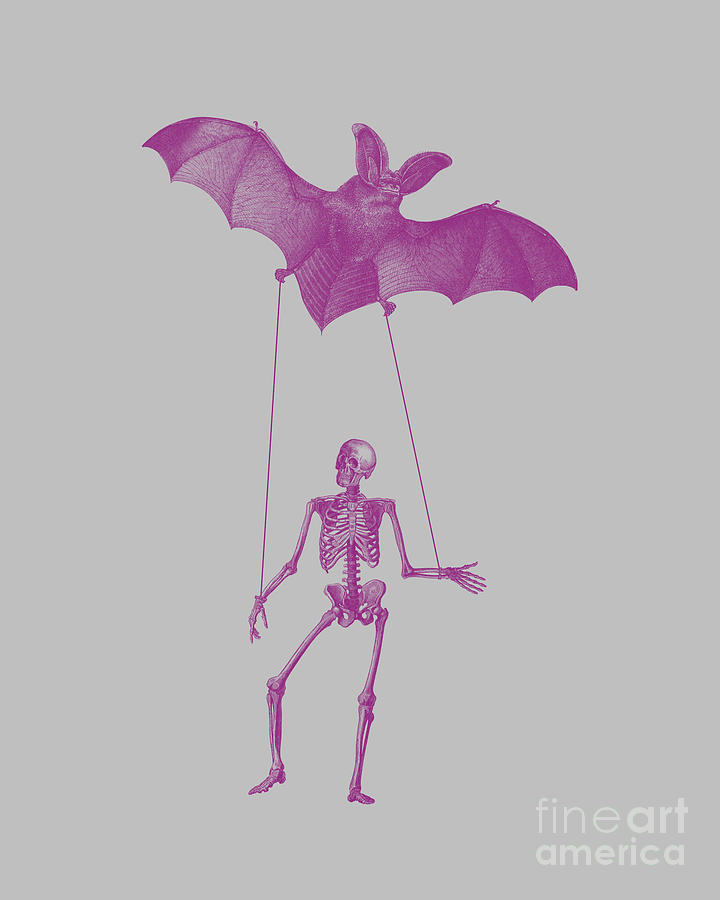 Skeleton Digital Art - Spooky Halloween Scene by Madame Memento