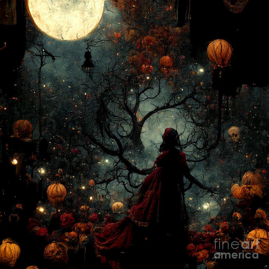 Spooky Scene for Halloween Digital Art by Billy Bateman