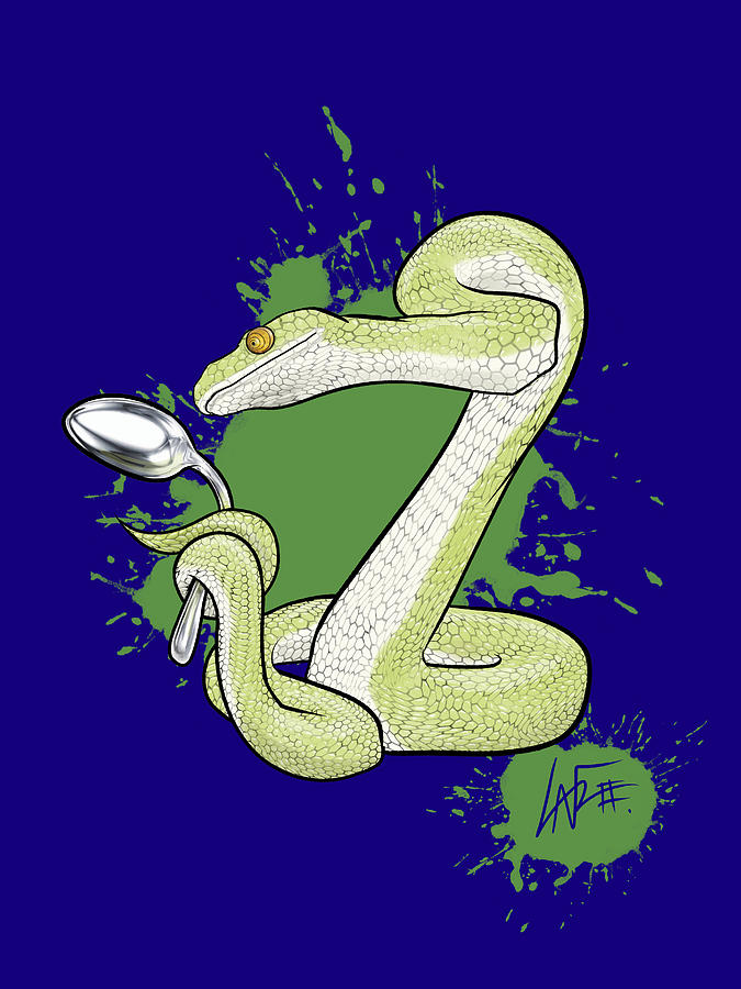 Spoon-bending Snake Drawing