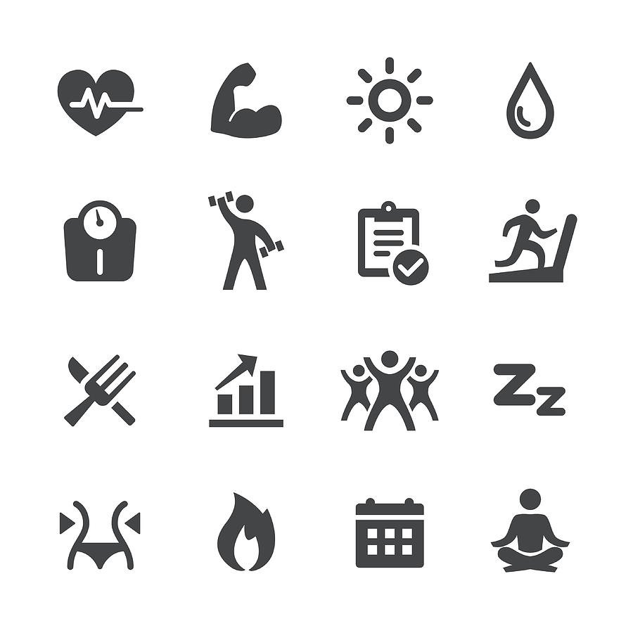 Sport and Activity Icons - Acme Series Drawing by -victor-