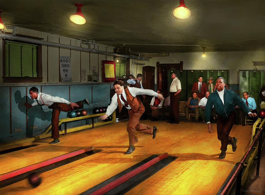 Sport - Bowling - A league of their own 1941 Photograph by Mike Savad