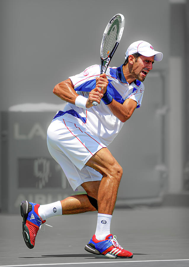 Novak Djokovic Photograph by Lou Novick