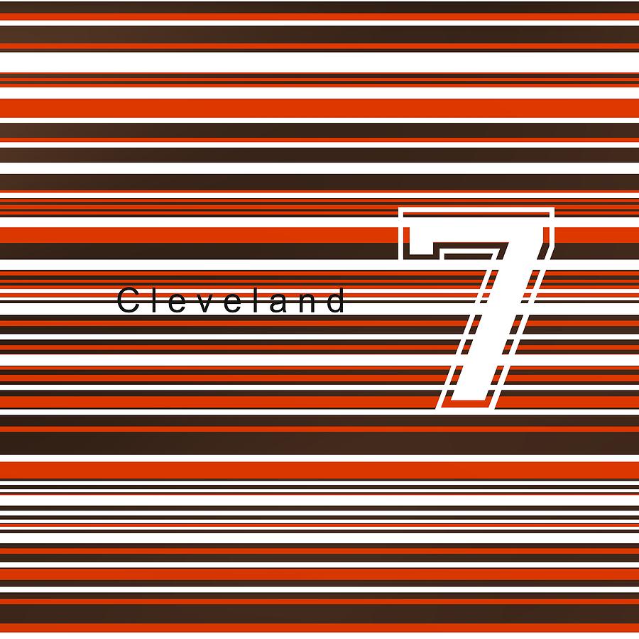 Sportive Colors Of Cleveland City. Digital Art
