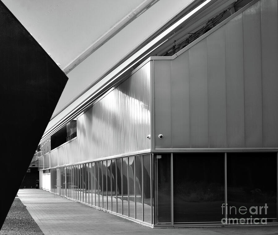 Sports Architecture - Black and White Photograph by Yvonne Johnstone